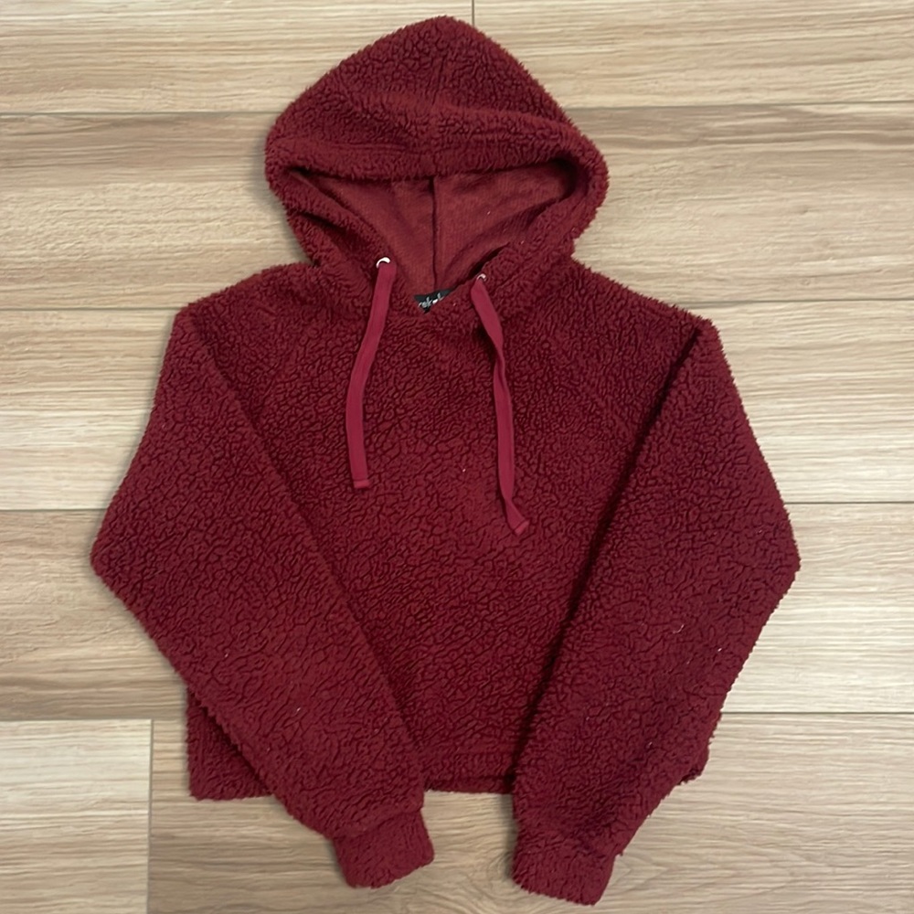 Teddy bear cropped sweatshirt